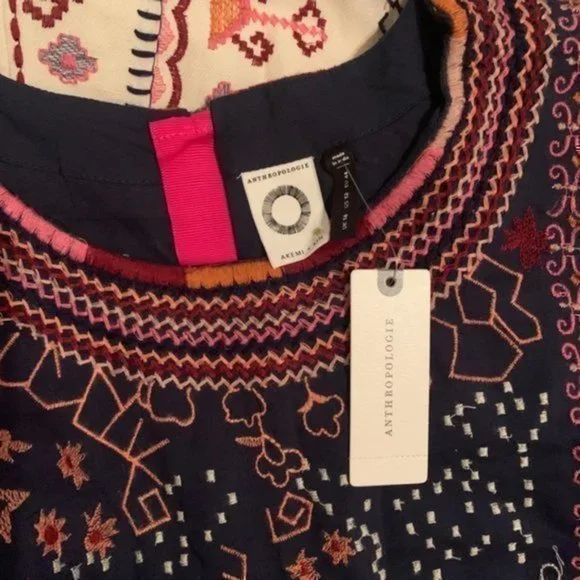 Anthropologie Multicolor Patterned Mini Dress - Picture 10 of 12